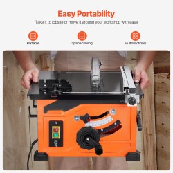 Pöytäsaha kannettava 210 mm sahanterä 1200 W 225 mm repäisyyskapasiteetti