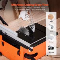 Pöytäsaha kannettava 210 mm sahanterä 1200 W 225 mm repäisyyskapasiteetti