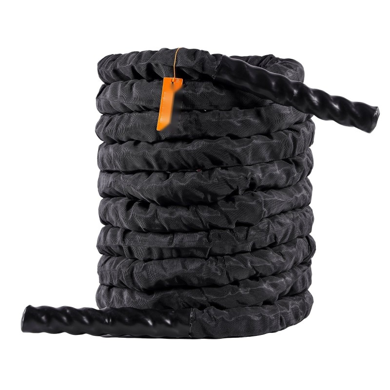 Harjoitusköysi polyesteri 9,1 m halkaisija 38 mm paino 7,2 kg suojasukalla ankkurilla