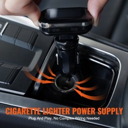 Rengaspaineen valvontajärjestelmä neljä ulkoista anturia reaaliaikaisella näytöllä tupakansytytinliitännällä 7,3–87 psi