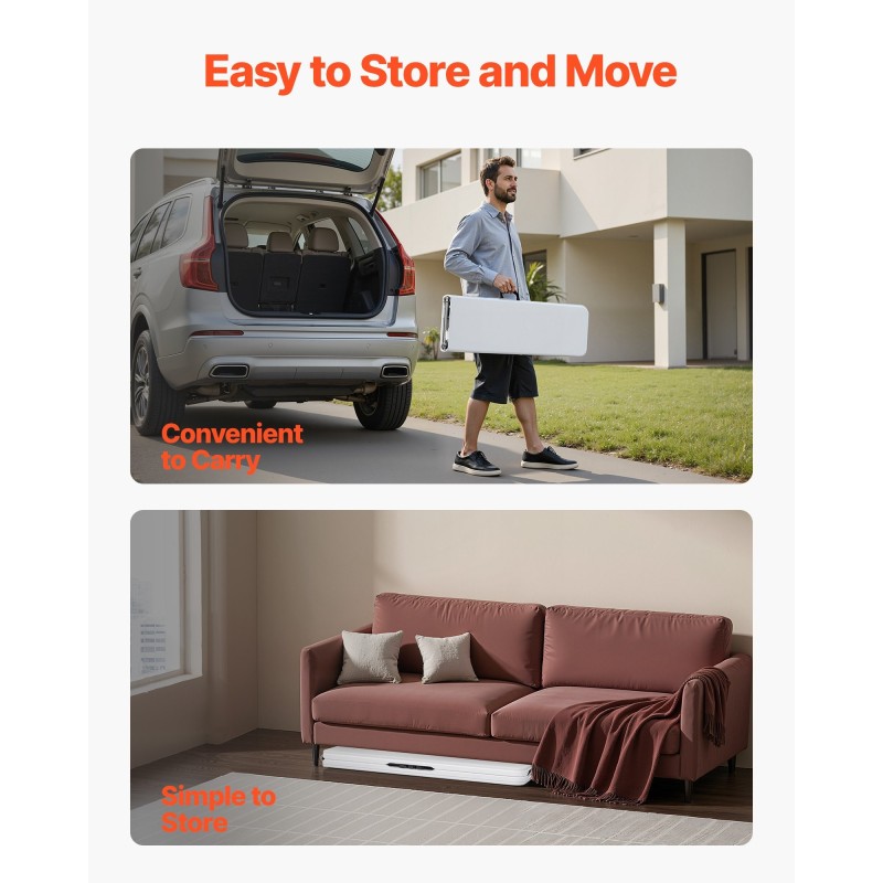 Taitettava penkki muoviistuin teräsjalat 182 cm valkoinen 1 kpl sisä ja ulkokäyttö