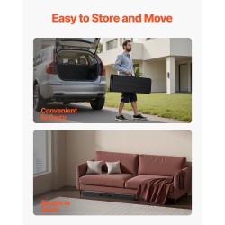 Taitettava HDPE-muovipenkki 182,5 cm 2 kpl ulkokäyttöön musta 2 kantolaukkua