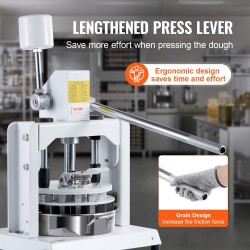 Pöytämallinen taikinanjakaja 18 taikinapalaa 60–280 g rauta ja 304 ruostumaton teräs leipomoille