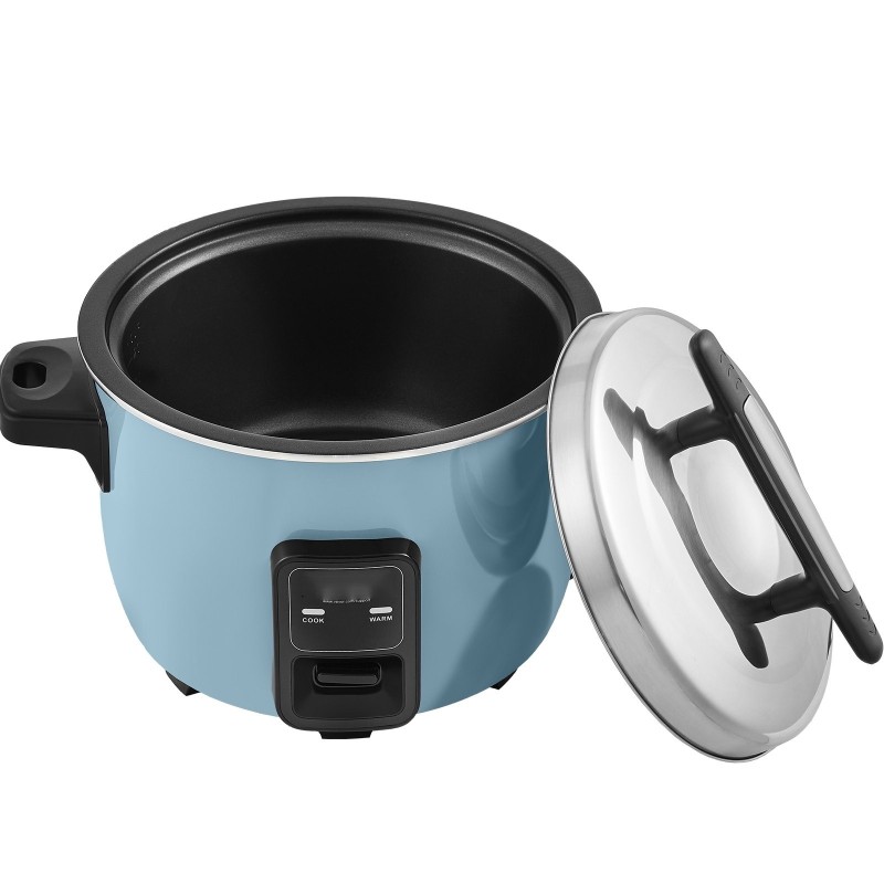 Kaupallinen riisinkeitin 10 l Teflonpinnoitettu alumiininen sisäkattila 50 kupillista 24 tunnin lämpimänäpito