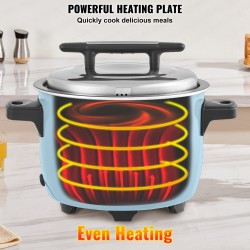 Kaupallinen riisinkeitin 8 l kapasiteetti ravintoloihin 3,6 l riisi tarttumaton sisäkattila