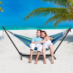 Riippumattoteline teräsrunko 450 paunaa kantavuus 6-portainen säätö sopii 2,9–3,85 m