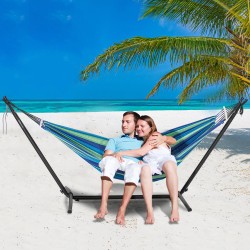 Riippumattojalusta teräsputkesta 3,05–4 m riippumatoille 1–2 hengelle noin 204 kg kantavuus