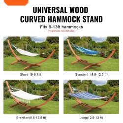 Riippumattojalusta lehtikuusesta 2,8–3,9 m riippumatoille yhdelle tai kahdelle 475 paunaa