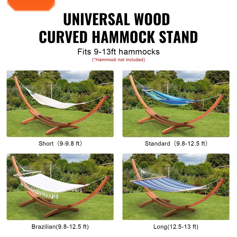 Riippumattojalusta lehtikuusesta 2,8–3,9 m riippumatoille yhdelle tai kahdelle 475 paunaa