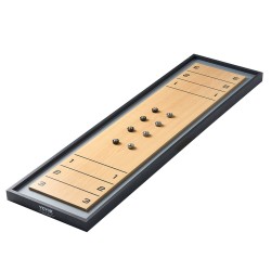 MDF pelilauta 1140x315 mm kaksipuolinen pöytäpeli shuffleboard ja curling 8 kiekkoa