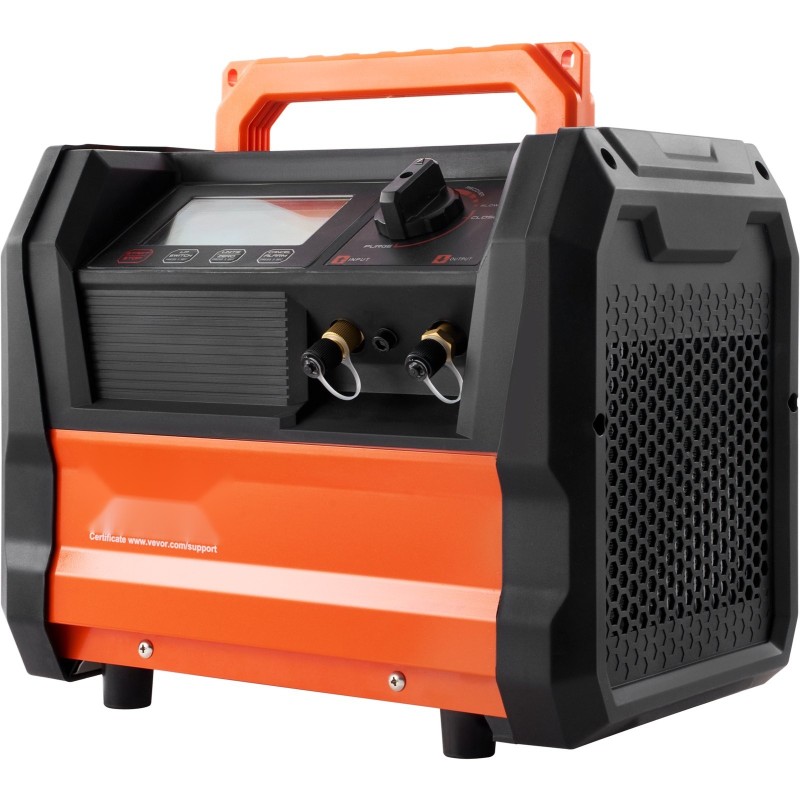 Kylmäaineen talteenottokone 1hp kaksisylinterinen harjaton 3000rpm kompakti siirrettävä autojen ilmastointihuoltoon