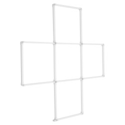 LED kattovalo 22000 lumenia 6500 kelvin modulaarinen 5 ruutujärjestelmä autotalliin varastoon