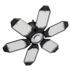 LED autotallivalo 2 kpl 15000 lumenia 6500 kelvin 6 säädettävää paneelia E26 E27 kannalle