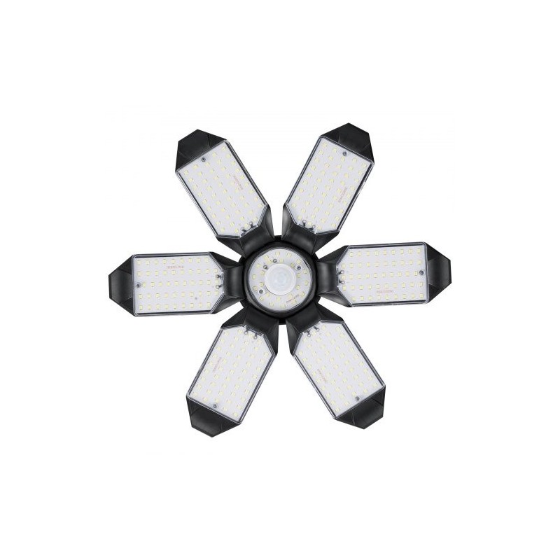 LED-autotallivalo 2 kpl 15000 lumenia 6500 kelvin 6 säädettävää paneelia E26/E27-kannalle