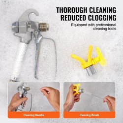 Ilmaton maalausruisku 900 W 1800 psi 1,8 l/min kärry pidennin