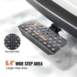 Vetokoukkuaskelma teräs 2 tuuman vetokoukkuvastaanottimelle korroosionkestävä pinnoite 158,7 kg kantavuus