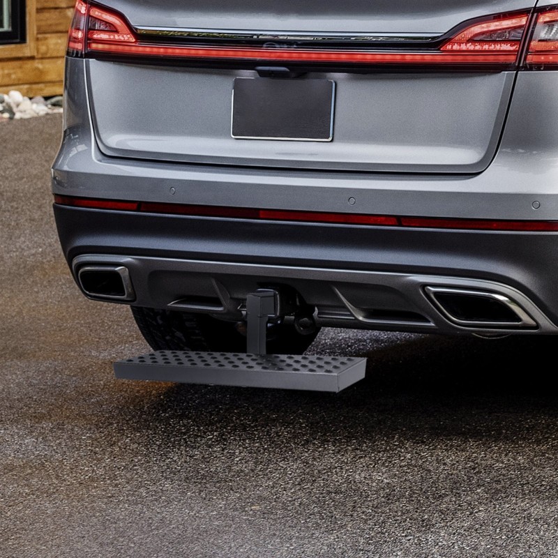 Vetokoukkuporras 2 tuuman vetokoukkuvastaanottimeen teräs musta 158,7 kg kantavuus