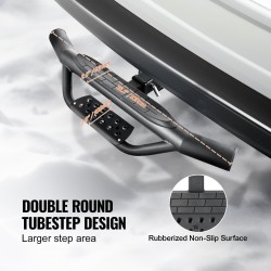 Astinlauta 2-tuumaiselle vetokoukkuvastaanottimelle teräs 930 mm 158,7 kg musta