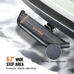 Teräs astinlauta vetokoukkuun 2 tuuman pesään puskurinsuojalla 158,7 kg kantavuudella