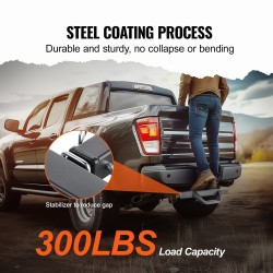 Vetokoukkuaskelma 2 tuuman vetovastaanottimeen teräs liukuestopinta 136 kg kantavuus