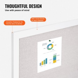 Ilmoitustaulu pellavapintainen MDF-kehys seinään kiinnitettävä 120×90 cm