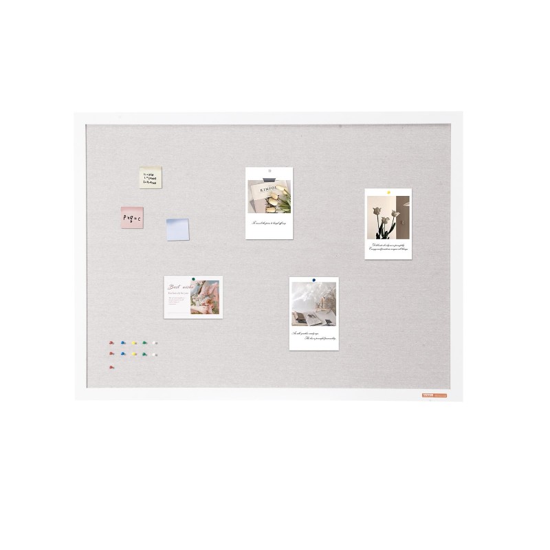 Ilmoitustaulu pellavapintainen MDF-kehys seinään kiinnitettävä 120×90 cm