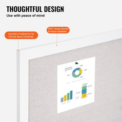 Korkkitaulu pellavapintainen 90 x 60 cm valkoinen kehys seinälle