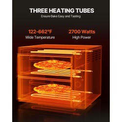 Sähköinen työtasopizzauuni ruostumattomasta teräksestä 40,6 senttimetrin pizzalle sisäkäyttöön