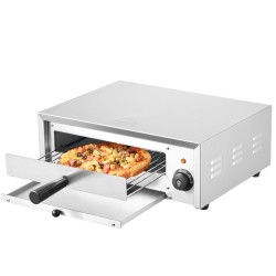 Pöytämallinen sähköinen pizzauuni 12 tuumainen 1500W ruostumaton teräs 50 350 C