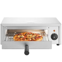 Pöytämallinen sähköinen pizzauuni 12-tuumainen 1500W ruostumaton teräs 50–350°C
