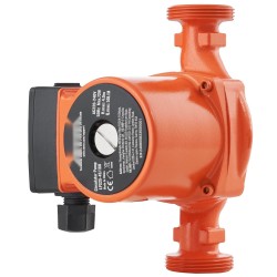 Kiertovesipumppu valurautarunko kuparimoottori 50 L min 4 m 38 mm kierreliitäntä kolmiportainen nopeudensäätö