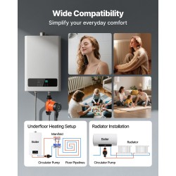 Kiertovesipumppu valurautarunko 42 l/min 4 m nostokorkeus kierreliitäntä takaiskuventtiili hiljainen