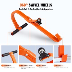 Kattokoukut hiiliterästä 2 kpl 226,8 kg kantavuus kumipäällysteinen T-tanko pyörällä