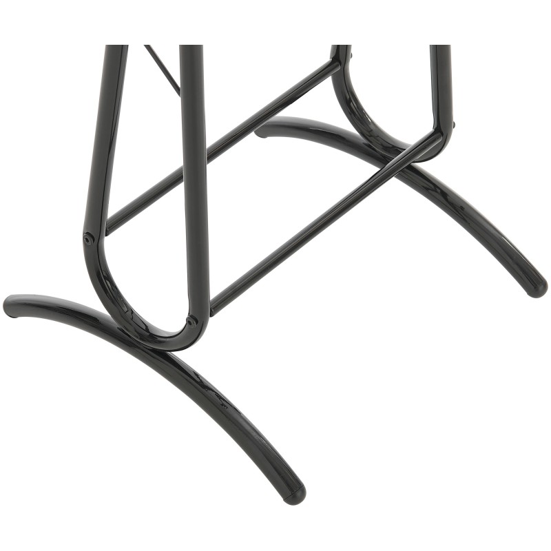 Tyylikäs metallinen vaateripustin kenkähyllyllä ja kahdella tangolla