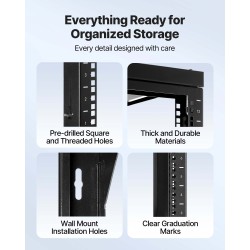 Seinäkiinnitteinen 12U avokehikkoinen palvelinräkki hiiliteräs 68 kg 520 mm musta