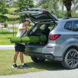 Golf-lyöntimatto kaksivärinen PP-nurmi 5x4ft EVA+PE-pohja 10 palloa ja tiitä