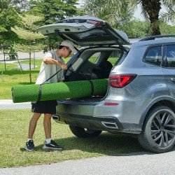 Golf-lyöntimatto 5x5ft PP-tekonurmi 15mm EVA+PE-pohja 3 kumitiitä