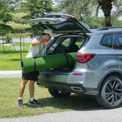 Golf-lyöntialusta PP-tekonurmi 152x122cm 15mm paksu 10 palloa ja 9 tiitä