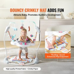 Aktiviteettikeskus vauvoille 360 asteen kääntyvä istuin kolmitasoinen korkeus musiikki valot lelut