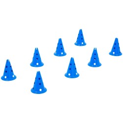 Koirien agilityhyppysetti PVC muovinen 12 kartiota 12 hyppytankoa 36 cm