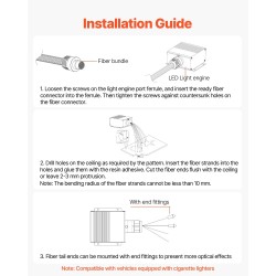 Kuituoptinen tähtitaivasvalaistussarja 900 kpl 3 m 0,76 mm monivärinen valomoottori sovellusohjaus