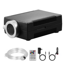 Kuituoptinen tähtitaivasvalosarja 150 kpl 1,98 m kuidut RGBW 16W Bluetooth-ohjaus