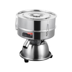 Pöytämallinen sähköinen tärisevä siivilä ruostumattomasta teräksestä verkkokoot neljäkymmentä ja kuusikymmentä jauhoille