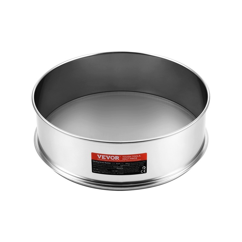 Hienojakoinen jauhoseula ruostumattomasta teräksestä halkaisija 320 mm verkkokoko 80 leivontaan ja ruoanlaittoon