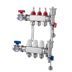 Jakotukki 3 haarainen SUS304 ruostumaton teräs 1 2 tuuman PEX putkille ja sovittimet lattialämmitykseen