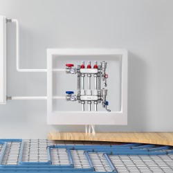 Jakotukki 3-haarainen SUS304-ruostumaton teräs 1/2 tuuman PEX-putkille ja sovittimet lattialämmitykseen