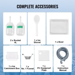 Lumihiutalejääkone ilmalla jäähdytettävä ruostumatonta terästä 230 kg vuorokaudessa 700 wattia ammattikäyttöön