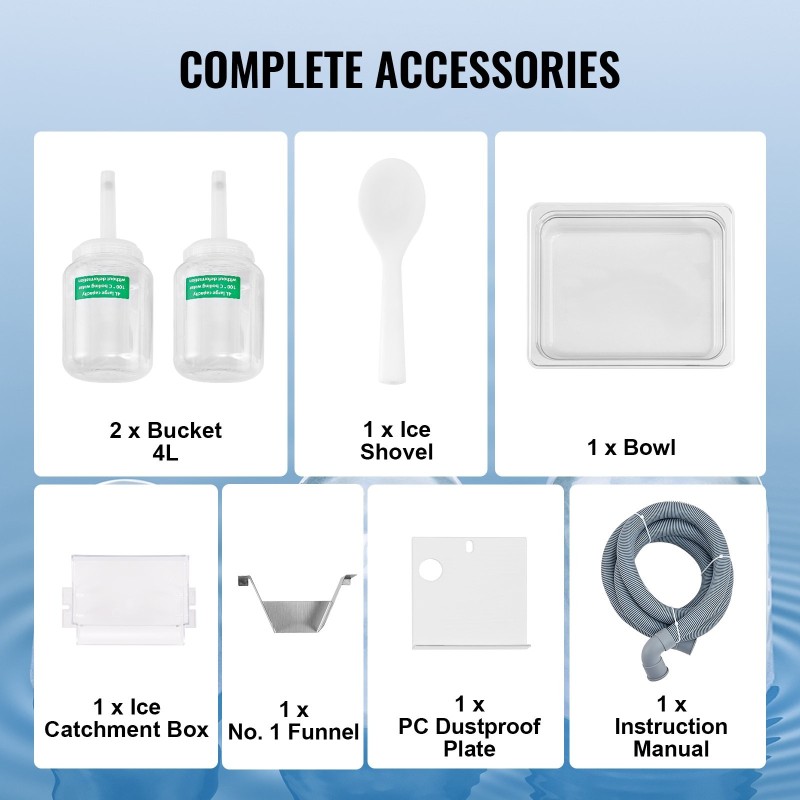 Lumihiutalejääkone ilmalla jäähdytettävä ruostumatonta terästä 230 kg vuorokaudessa 700 wattia ammattikäyttöön