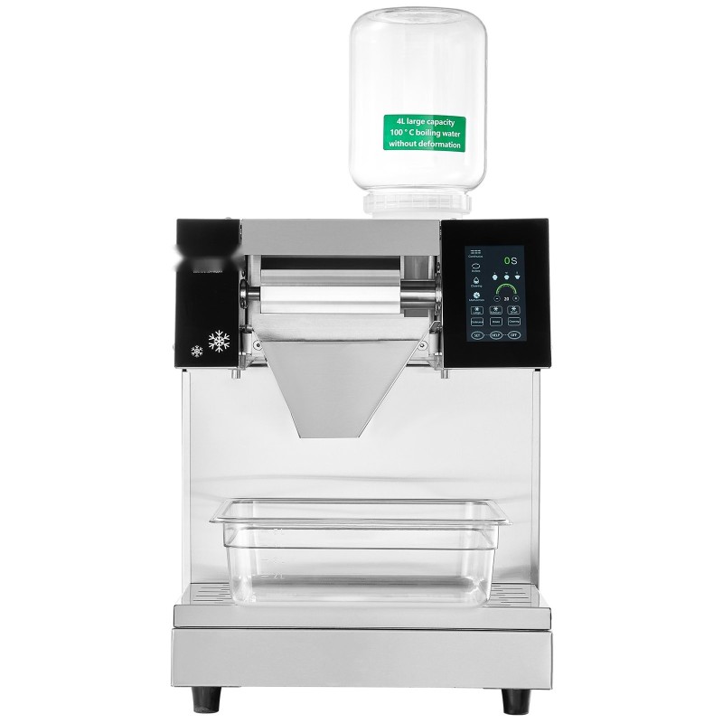 Lumihiutalejäälaite ruostumaton teräs 260 kg 24 tunnissa ilmajäähdytys kaksi 4 L koria