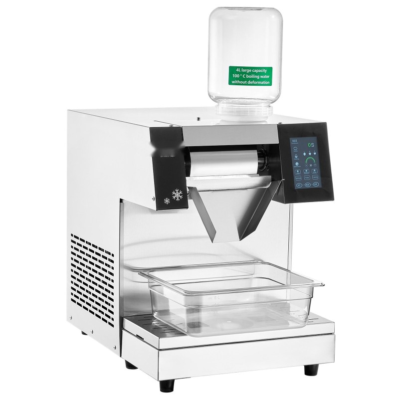 Lumihiutalejäälaite ruostumaton teräs 260 kg 24 tunnissa ilmajäähdytys kaksi 4 L koria